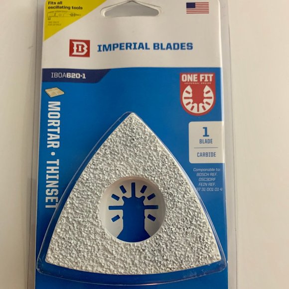Mortar Blade Carbide Grit 3-1/8 Inch IBOA620 NIB 819846010575 IMPERIAL BLADES ** - Picture 1 of 3